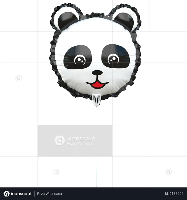 Panda Balloon  3D Icon