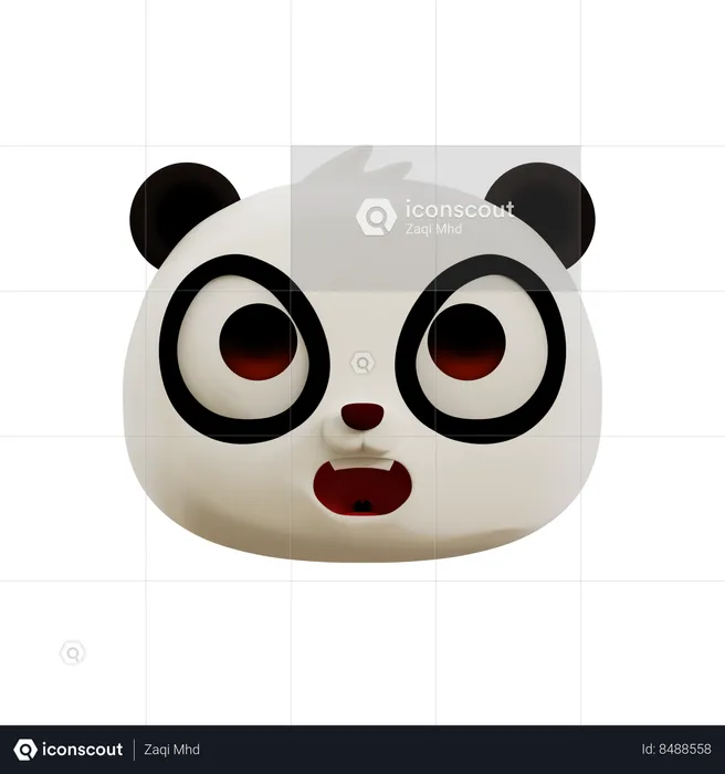 Emoji panda en colère Emoji 3D Icon