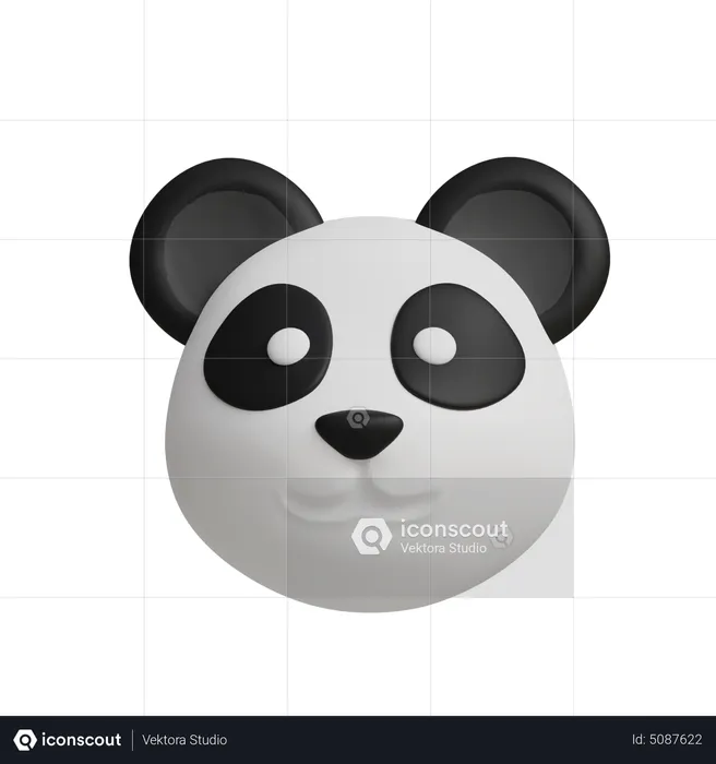 Panda tut es  3D Icon