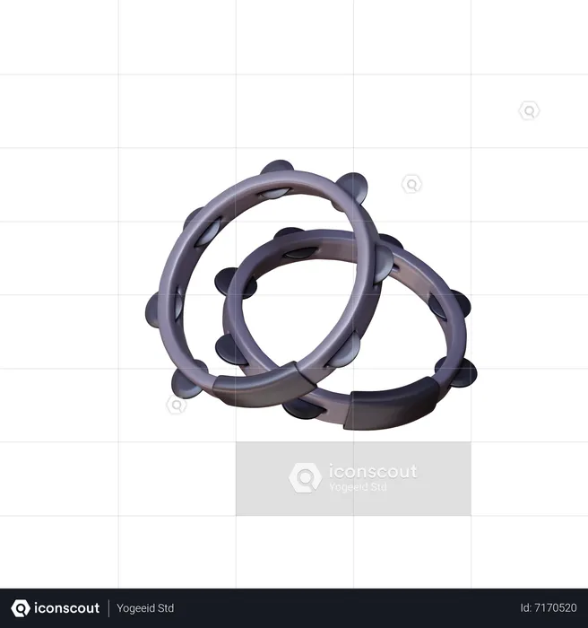 Pandeiro  3D Icon