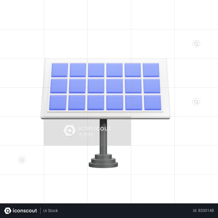 Panel solar  3D Icon