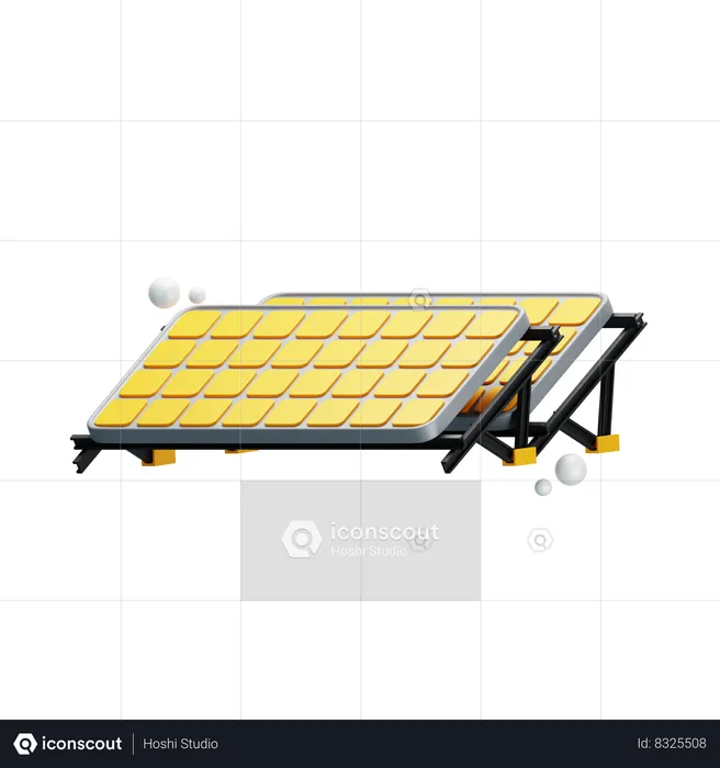 Panel solar  3D Icon