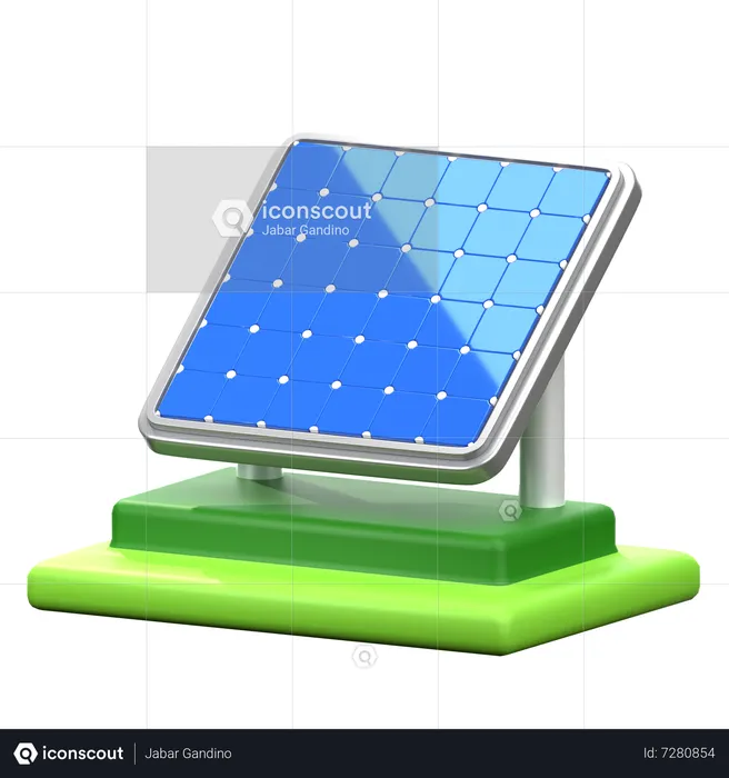 Panel solar  3D Icon