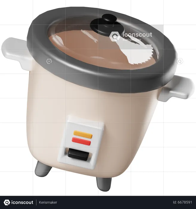 Panela de arroz  3D Icon