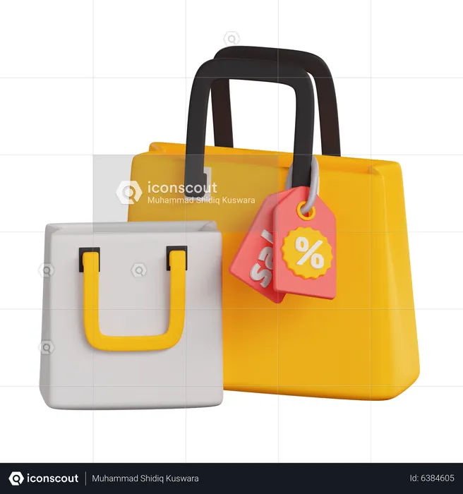 Sac de courses  3D Icon