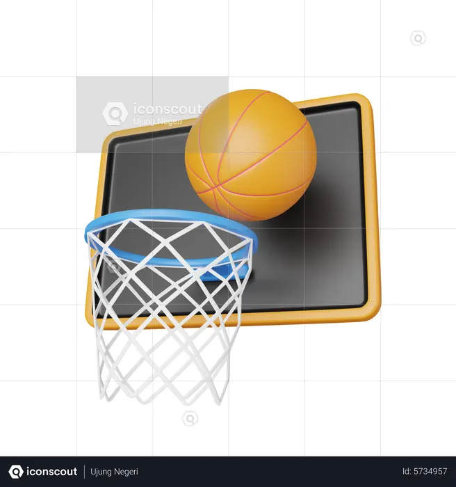 Panier de basket  3D Icon