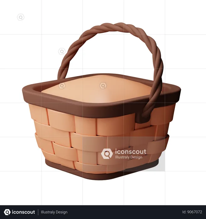 Panier de récolte  3D Icon