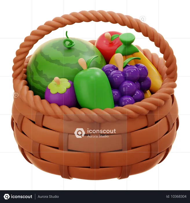 Panier de récolte  3D Icon