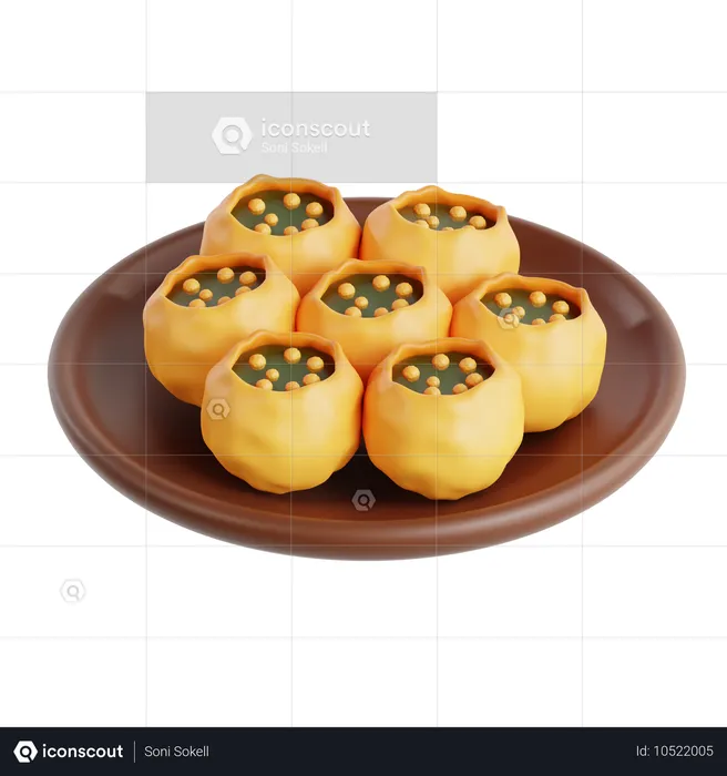 Panipuri  3D Icon