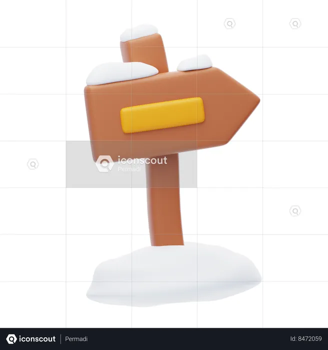 Panneau de signalisation  3D Icon