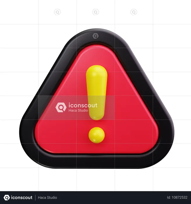 Signe d'alerte  3D Icon