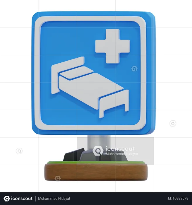 Signe de l'hôpital  3D Icon