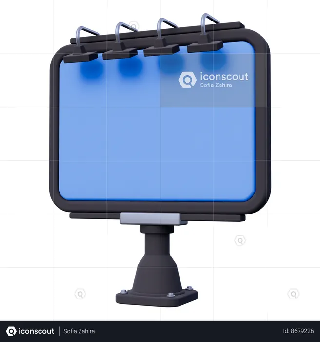 Panneau d'affichage  3D Icon