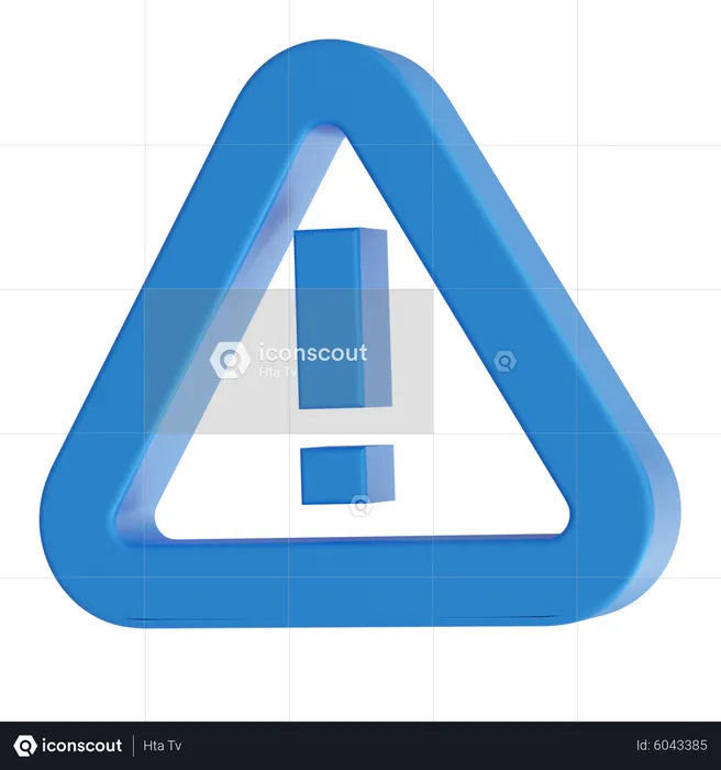 Panneau d'avertissement  3D Icon