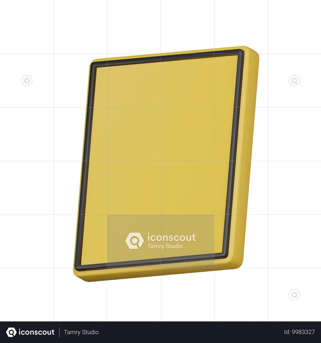 Panneau d'avertissement vide  3D Icon