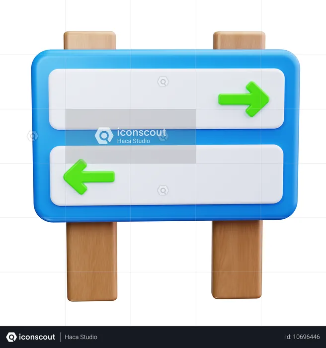 Panneau de signalisation  3D Icon