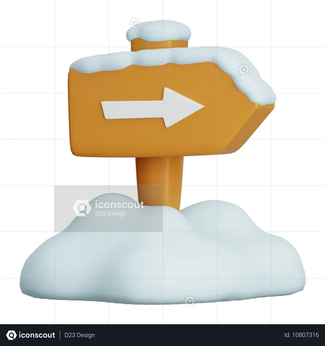 Panneau de signalisation  3D Icon