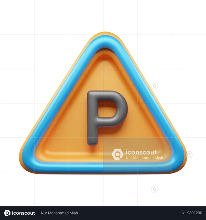 Panneau de stationnement  3D Icon