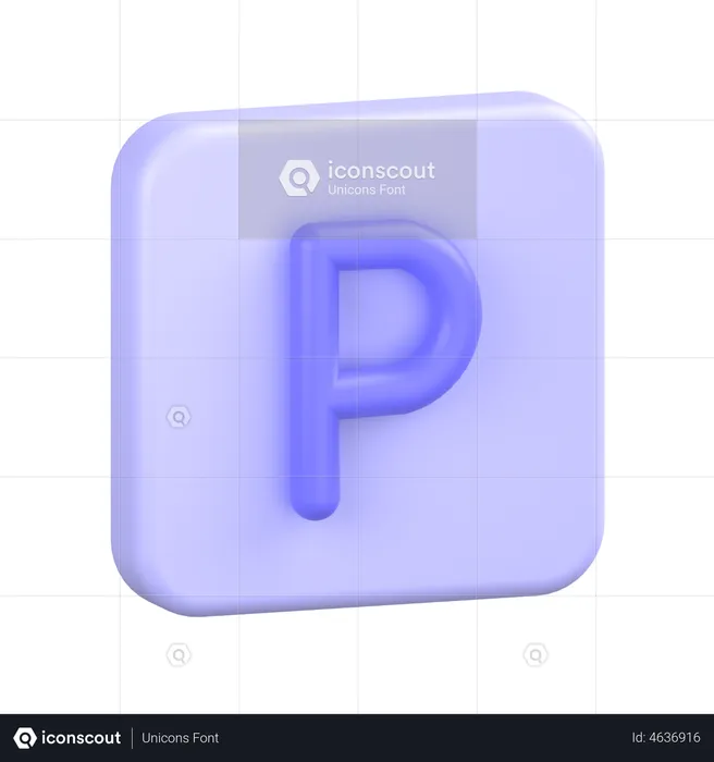 Panneau de stationnement  3D Icon