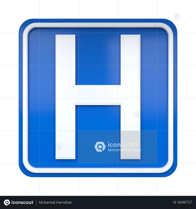 Signe de l'hôpital  3D Icon