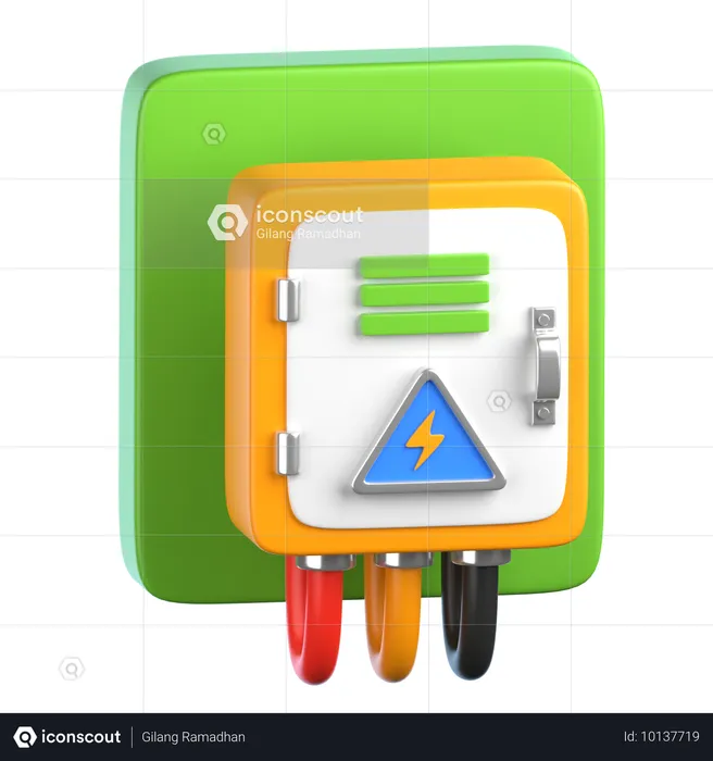 Panneau électrique  3D Icon