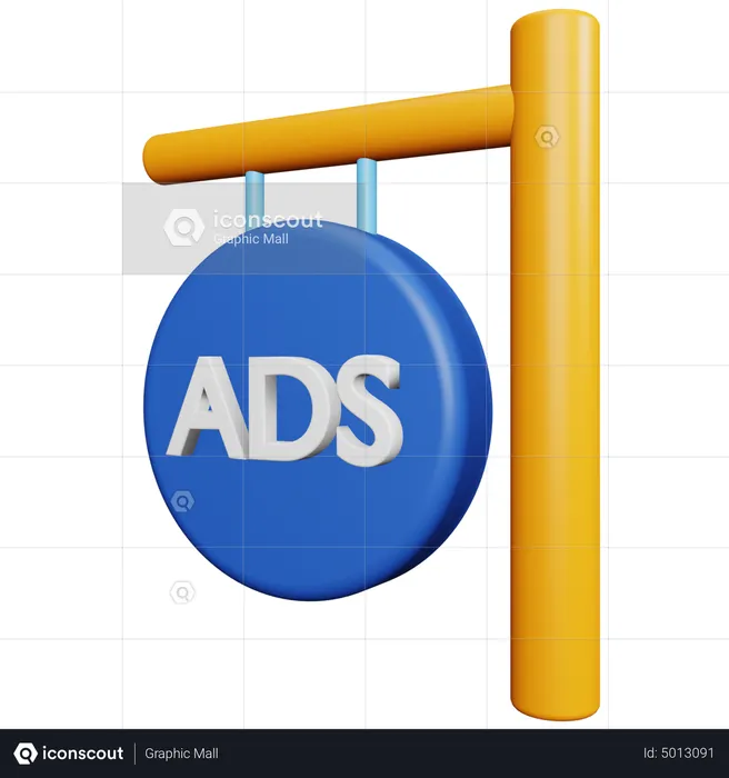 Panneau publicitaire  3D Icon