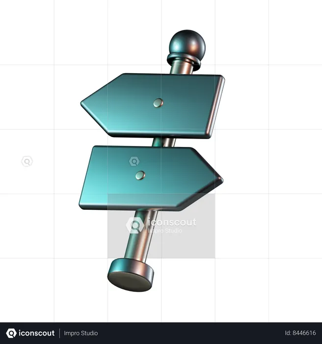 Panneau de signalisation  3D Icon