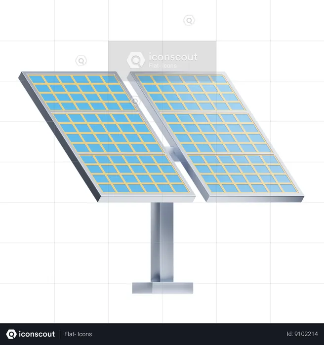 Panneau solaire  3D Icon