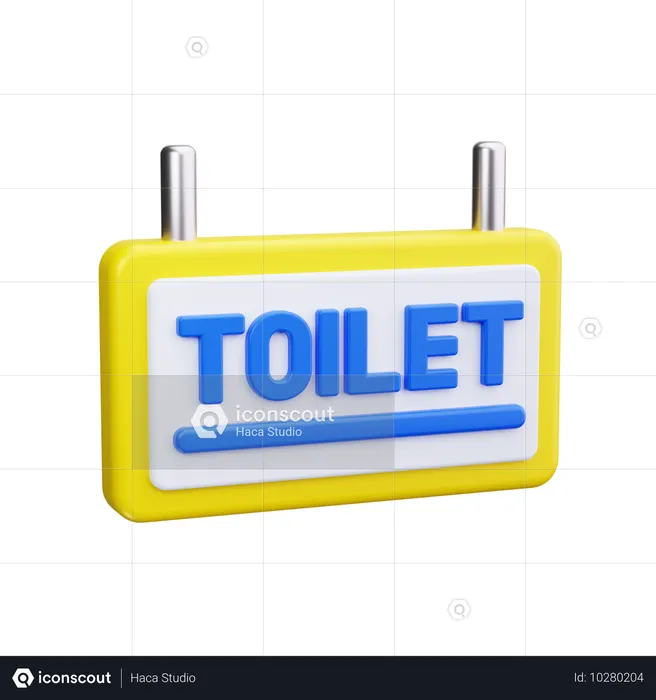 Signe de toilette  3D Icon