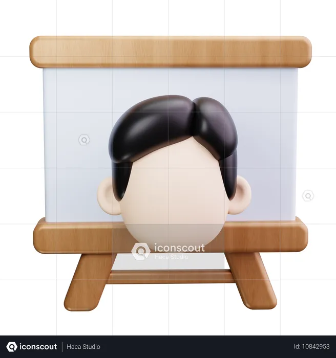 Pantalla del profesor  3D Icon