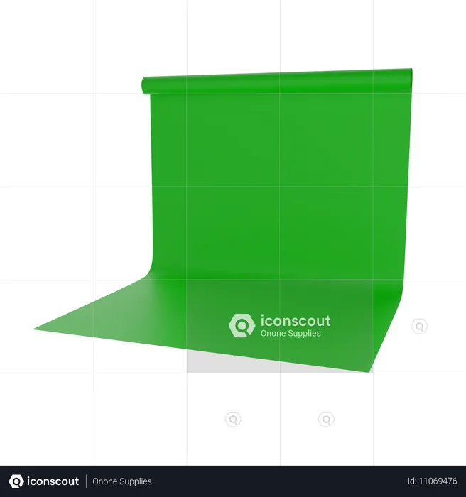 Pantalla verde  3D Icon