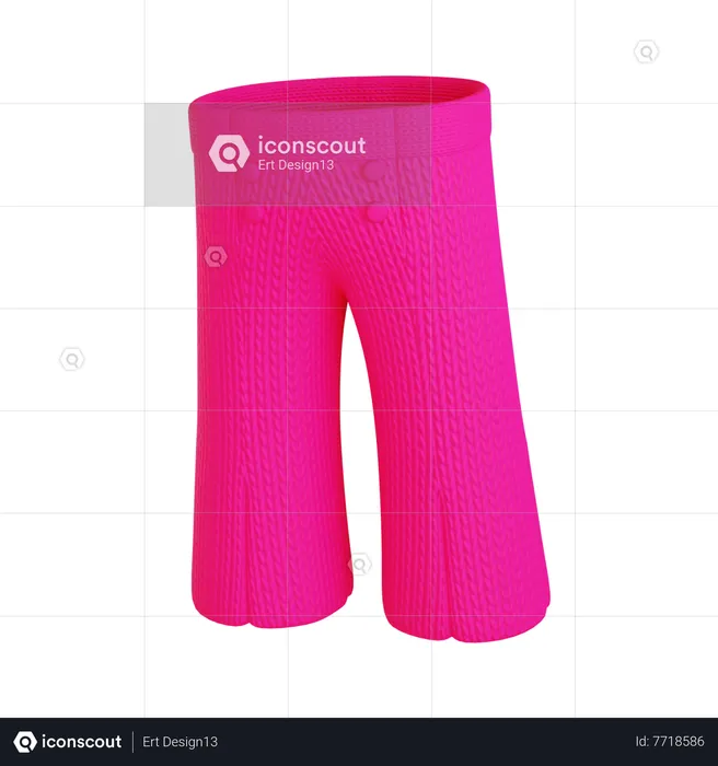 Pantalon de marin réaliste  3D Icon