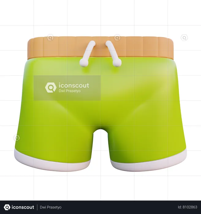 Pantalon de plage  3D Icon