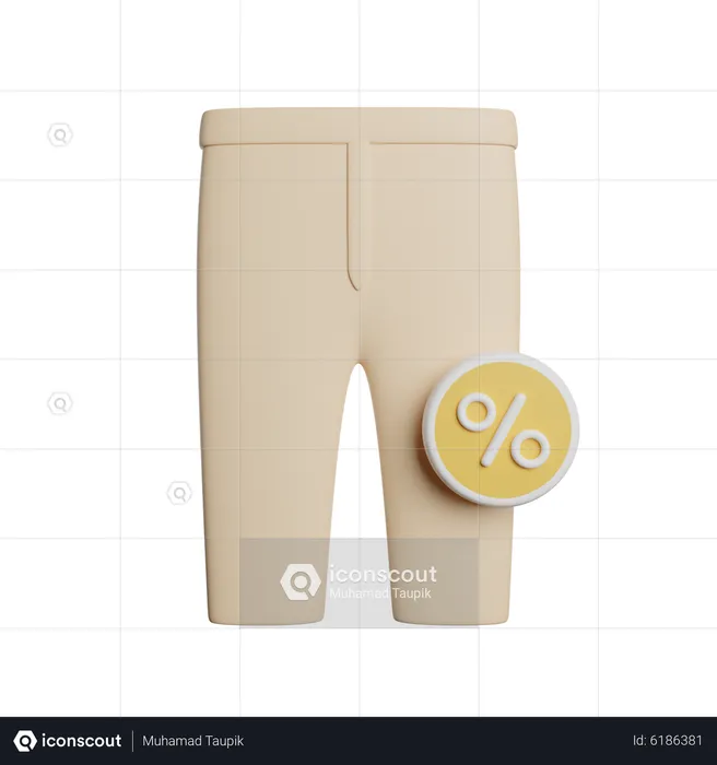 Réduction sur les pantalons  3D Icon