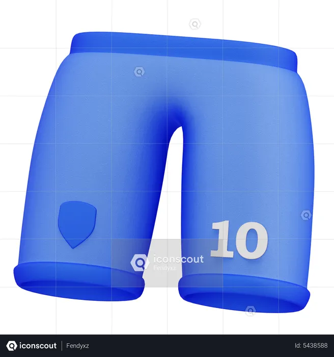 Pantalones de futbol  3D Icon