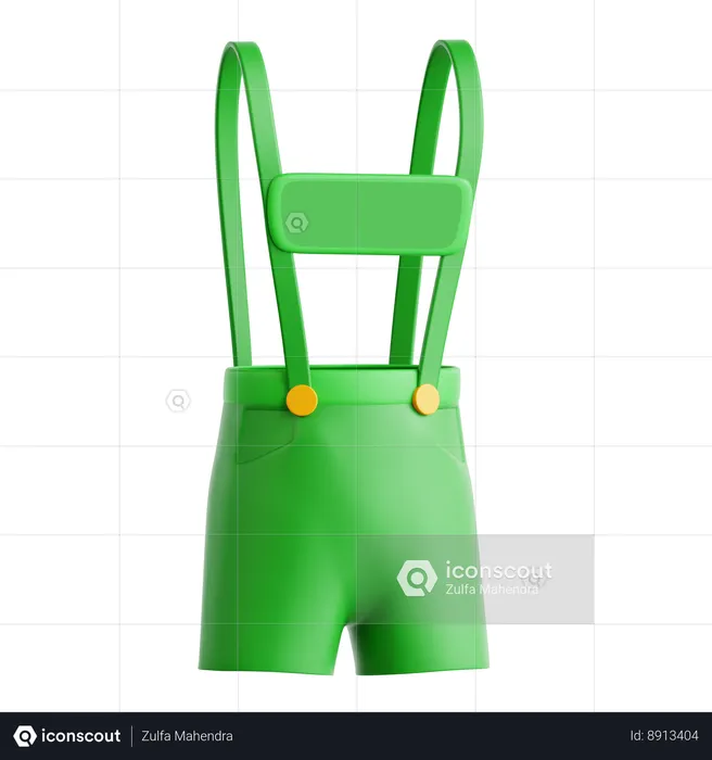 Pantalones verdes  3D Icon