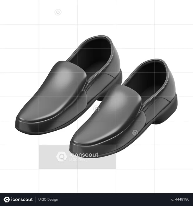 Pantofel Shoes  3D Illustration