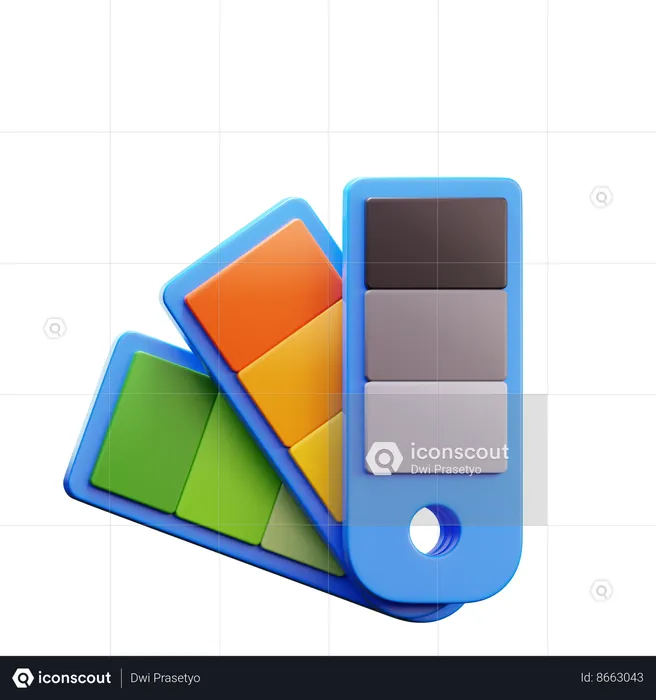 Pantone Color  3D Icon