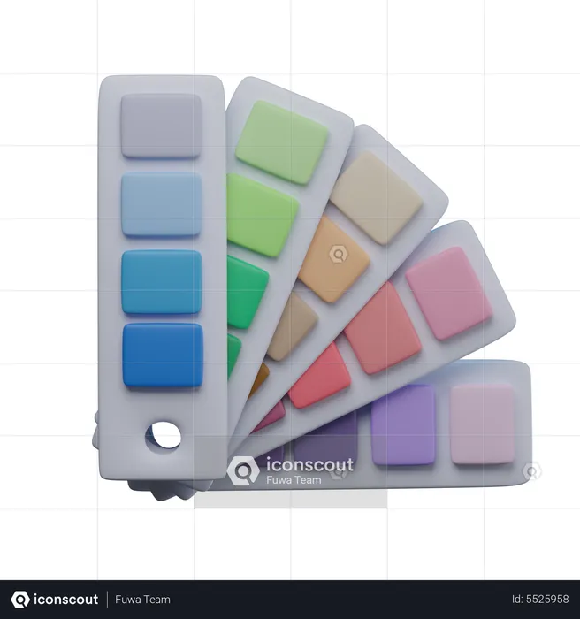 Diseño pantone  3D Icon