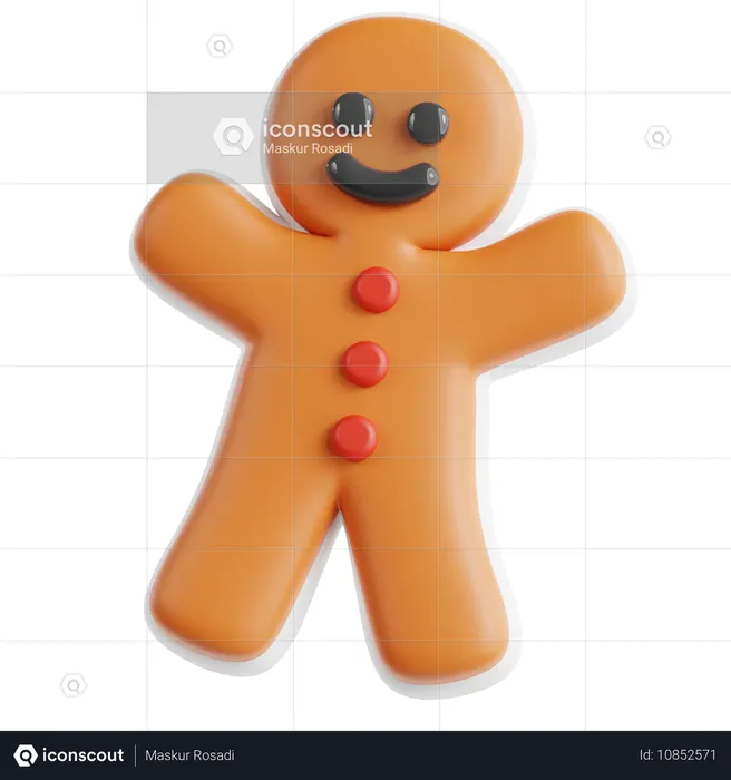 Pão de gengibre  3D Icon