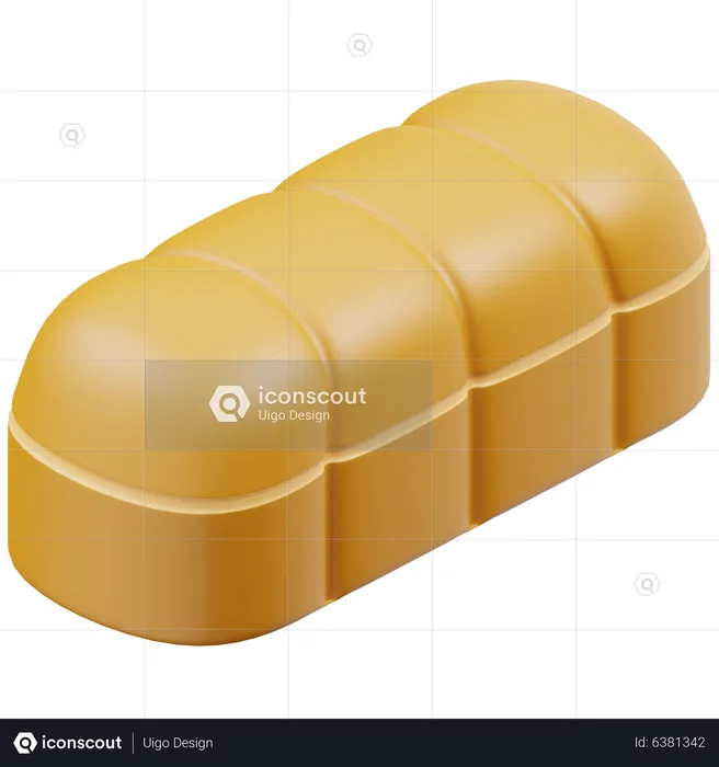 Pão rasgado  3D Icon