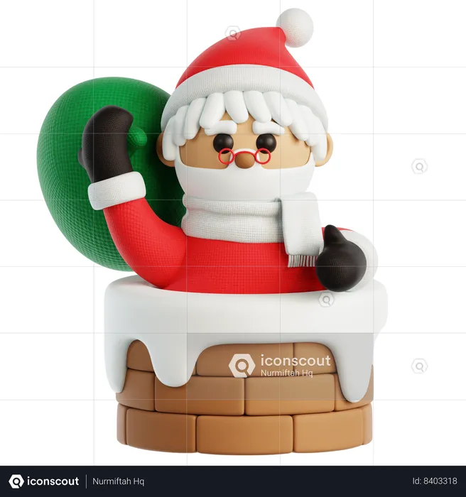 Papai Noel  3D Icon