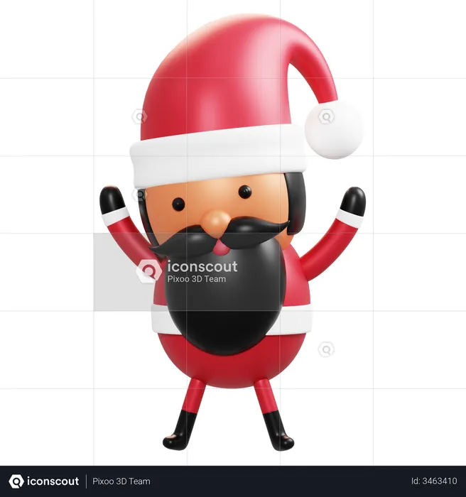 Papai Noel  3D Illustration