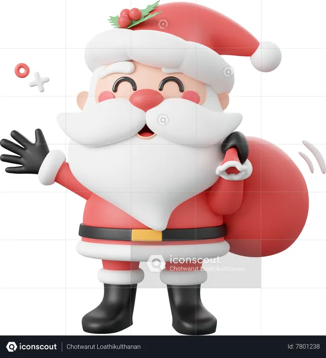 Papai Noel  3D Icon