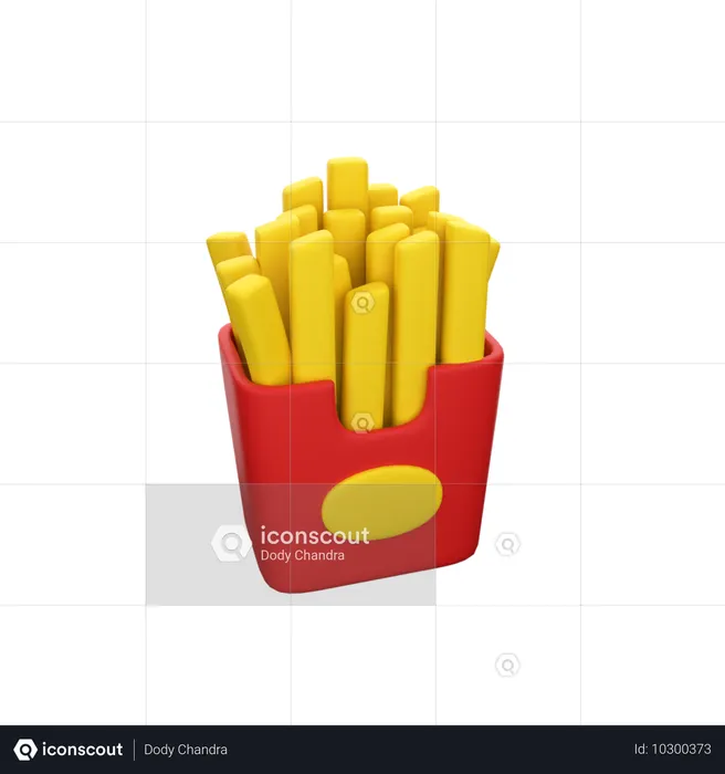 Papas fritas  3D Icon