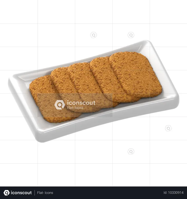 Hash brown  3D Icon