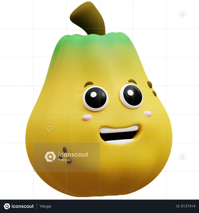 Papaya  3D Icon