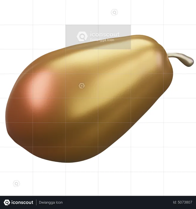 Papaya  3D Icon