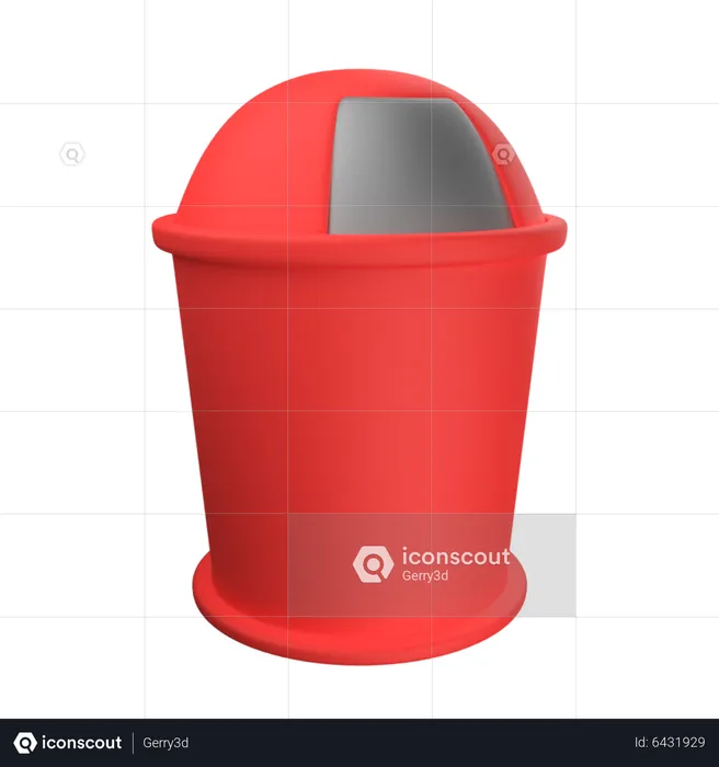 Contenedor de basura  3D Icon