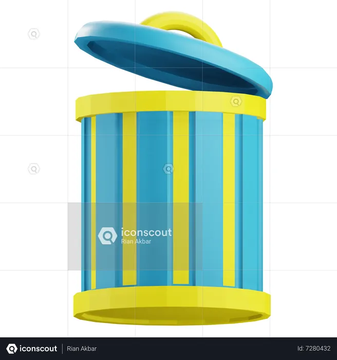 Contenedor de basura  3D Icon